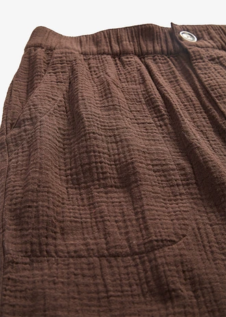 Mousseline culotte van puur katoen • donkerbruin • bonprix online shop