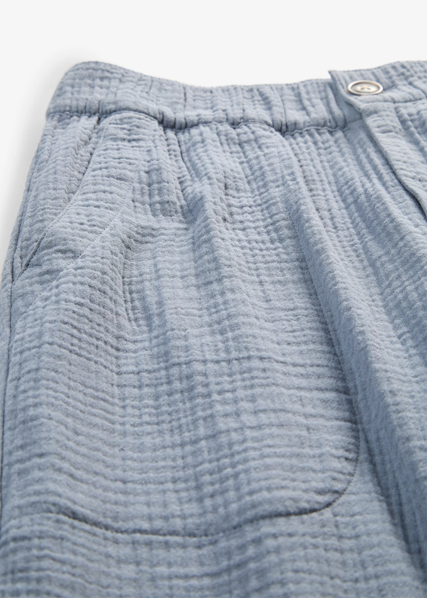 Mousseline culotte van puur katoen • rookblauw • bonprix online shop