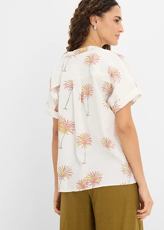 Blouse • wolwit met print • bonprix online shop