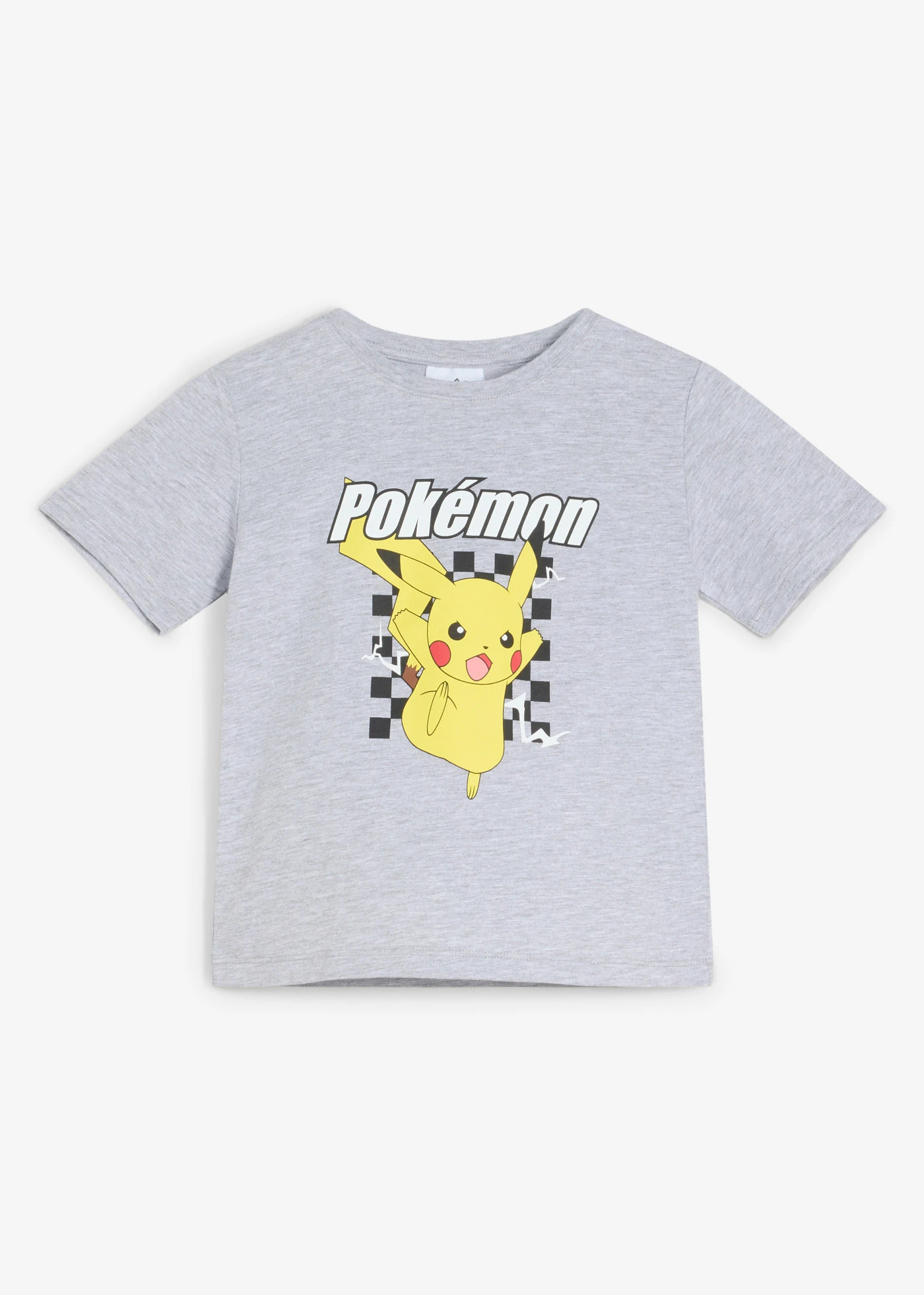 T-shirt Pokémon en jersey léger • gris clair chiné imprimé • Boutique bonprix