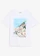 Tricou din bumbac organic 100%, culoare: alb cu imprimeu