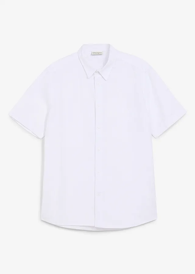 Chemise manches courtes légère • blanc • Boutique bonprix