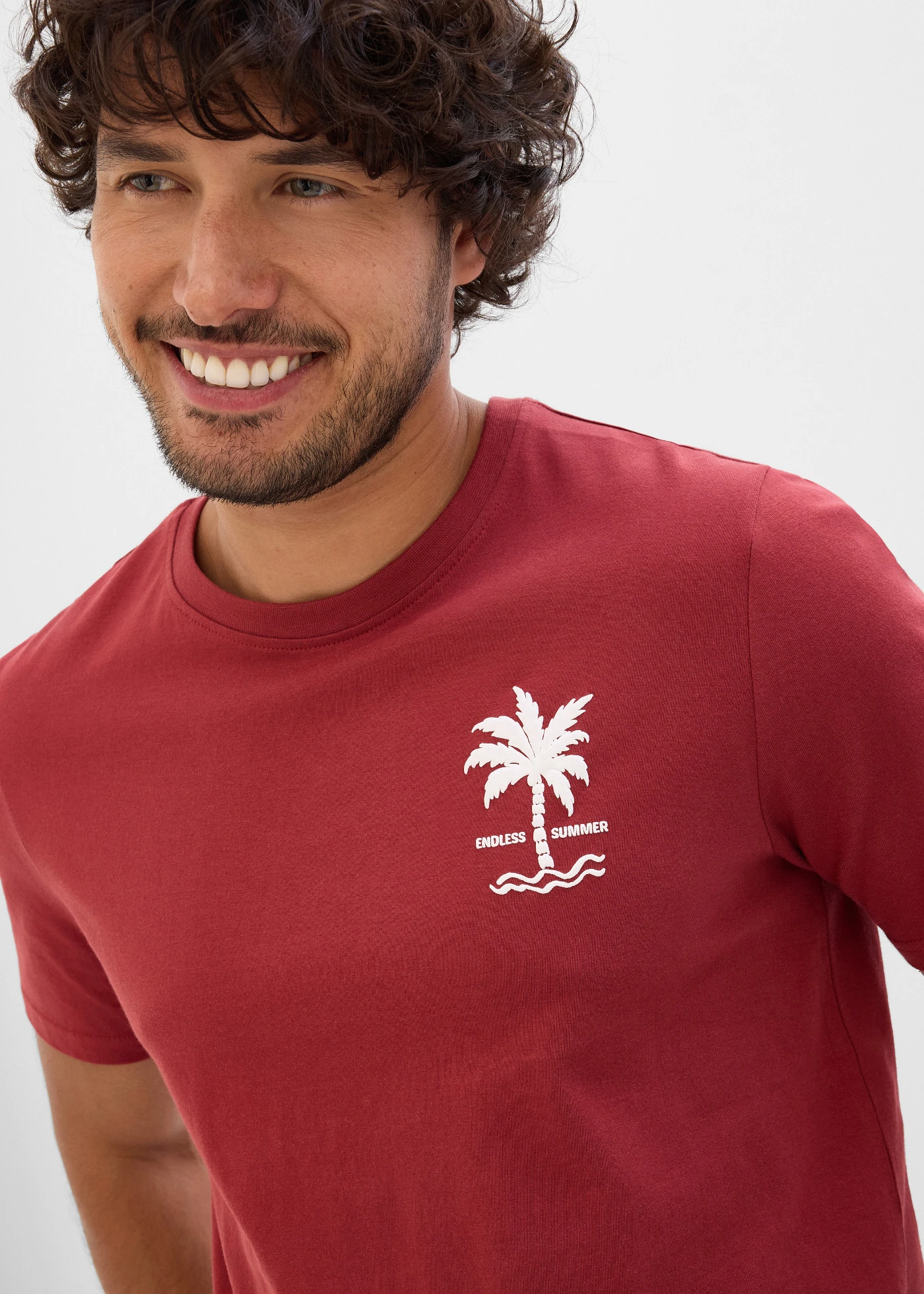 T-shirt 100% coton • rouge désert imprimé • Boutique bonprix