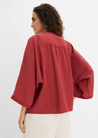 Blouse, Couleur: rouge désert