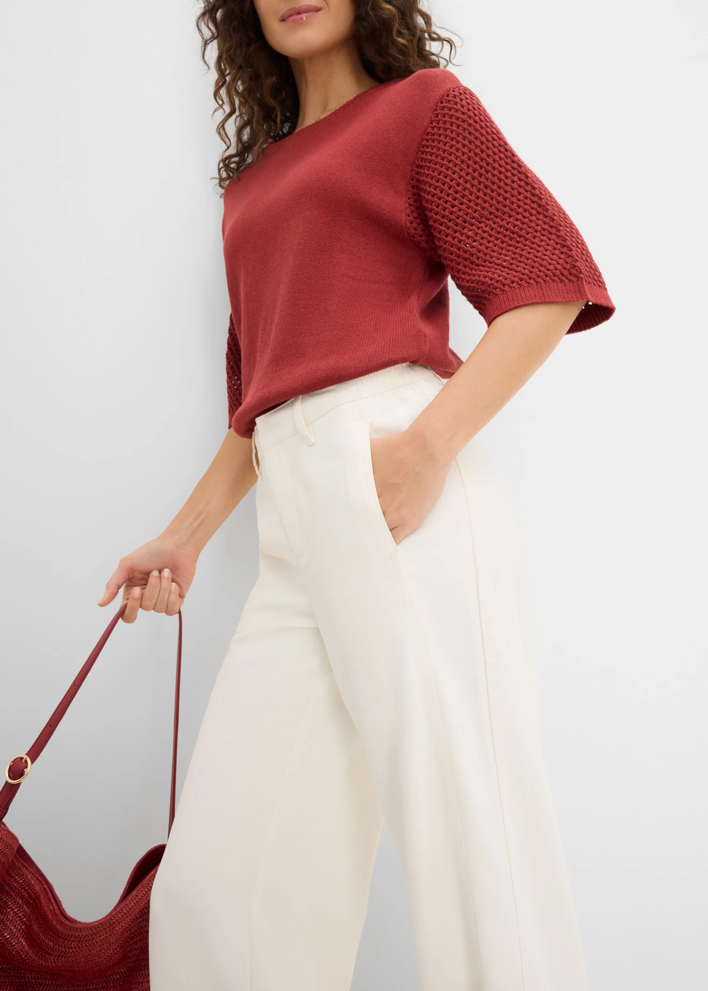 Zomerbroek cropped • wolwit • bonprix online shop