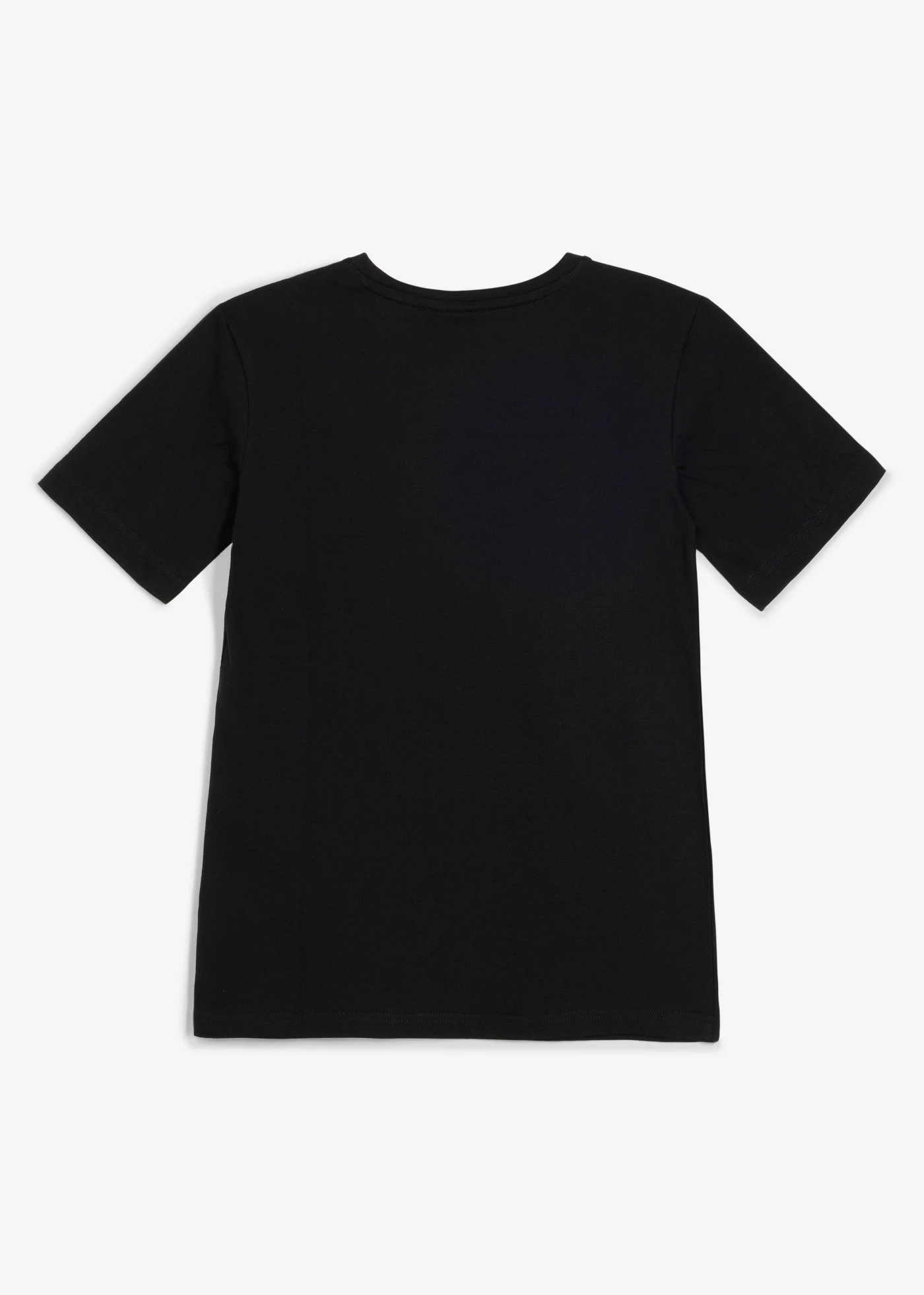 T-shirt van biologisch katoen • zwart met print • bonprix online shop