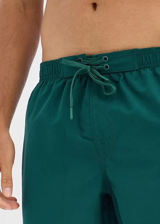 Șort de baie cu buzunare laterale • verde profund • magazin bonprix