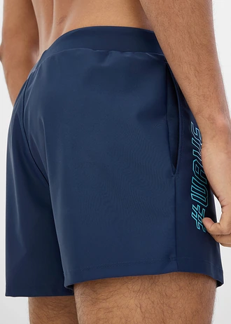 Șort de baie din material elastic • bleumarin/turcoaz • magazin bonprix