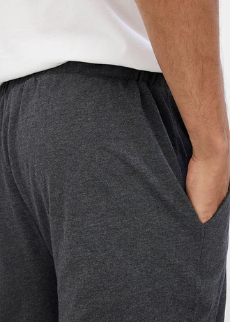 Jersey bermuda van biologisch katoen • antraciet gemêleerd • bonprix online shop