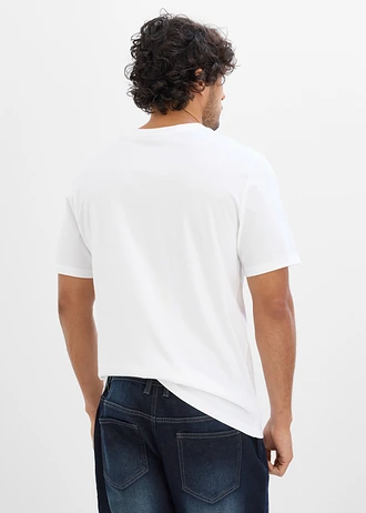 Tricou din bumbac 100%, culoare: alb cu imprimeu