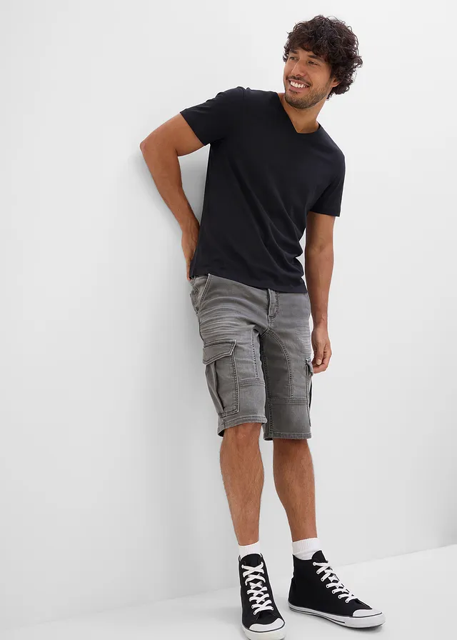 Lot de 3 T-shirts col V • noir + noir + noir • product-page.page-title-suffix