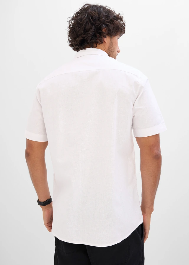 Chemise manches courtes légère, Couleur: blanc