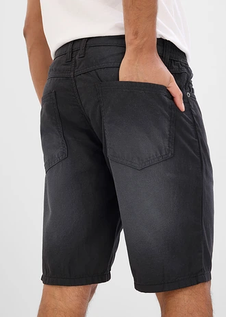 Strečové bermudy s komfortným pásom, colored denim, regular fit (2 ks) • svetlopiesková + čierna denim • obchod bonprix