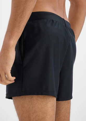 Zwemshort van elastisch materiaal • zwart/oranje • bonprix online shop