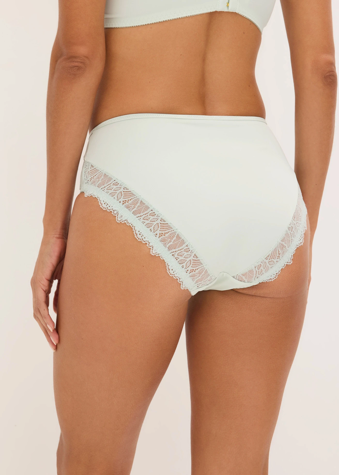 Slip maxi avec dentelle • menthol clair • Boutique bonprix