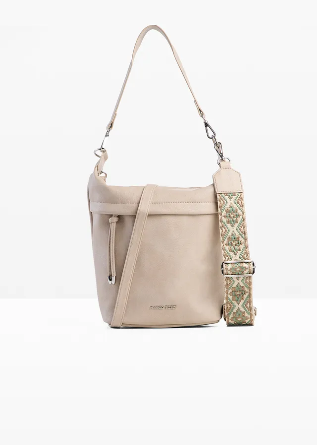 Schoudertas van Marco Tozzi, Kleur: taupe