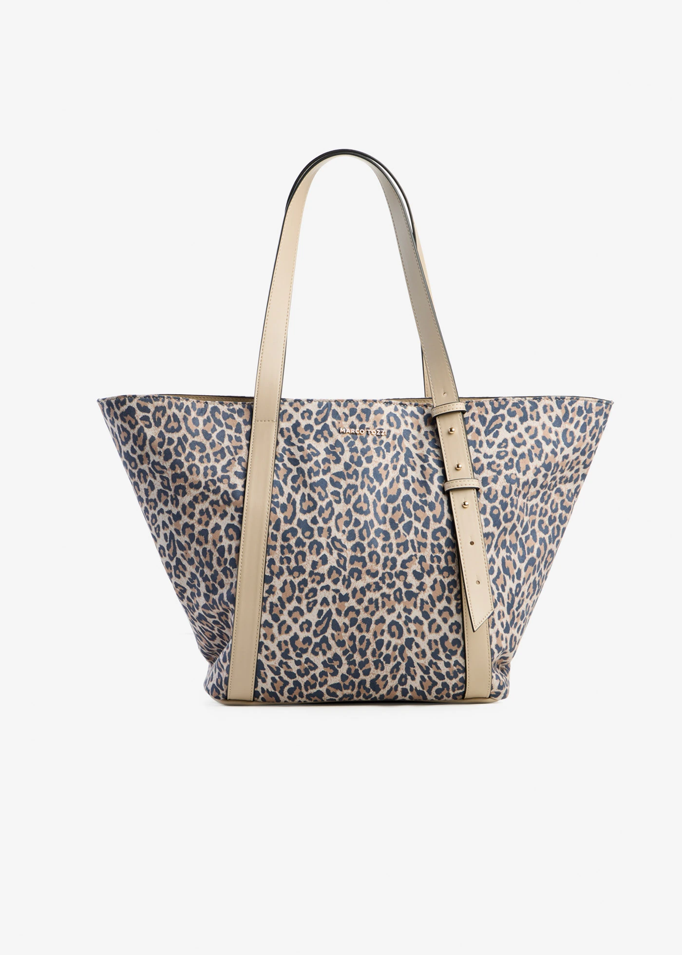 Taška Shopper Marco Tozzi • pieskovo béžová-čierna-krémovo béžová leopardia potlačená • obchod bonprix