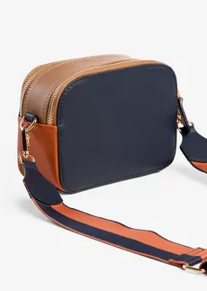 Geantă de umăr Marco Tozzi • bleumarin-portocaliu-(culori) aurii • magazin bonprix