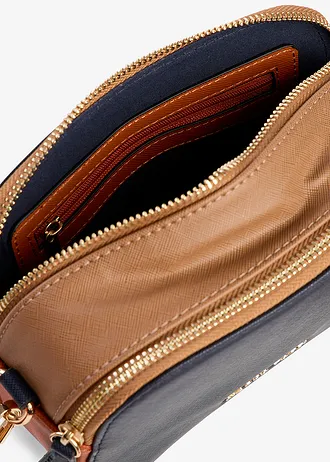 Kabelka Crossbody Marco Tozzi • tmavomodrá-oranžová-zlatá • obchod bonprix