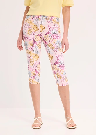 Capri broek, Kleur: kristalroze/bruin