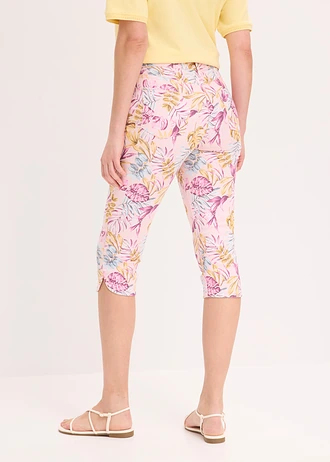 Pantalon corsaire, Couleur: rose cristal/marron