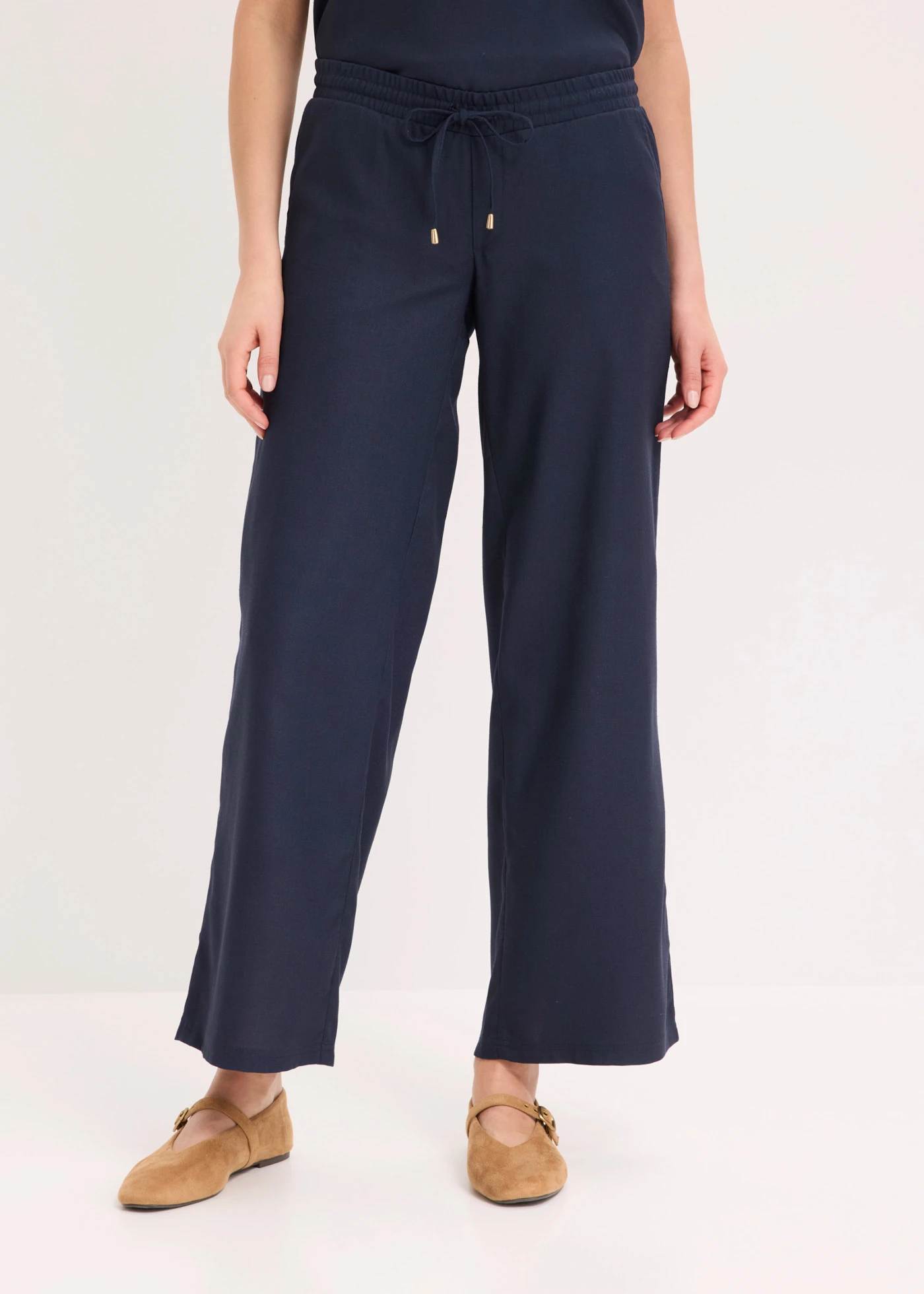 Pantaloni marlene cu in • bleumarin • magazin bonprix