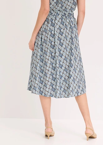 Jupe en viscose • bleu clair-bleu foncé graphique • Boutique bonprix