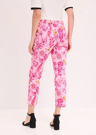 Pantalon 7/8 extensible • rose floral • Boutique bonprix