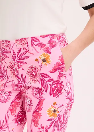 Pantalon 7/8 extensible • rose floral • Boutique bonprix