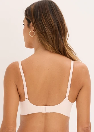 Soutien-gorge Feel Comfort rembourré sans armatures, découpe laser • rose clair • Boutique bonprix