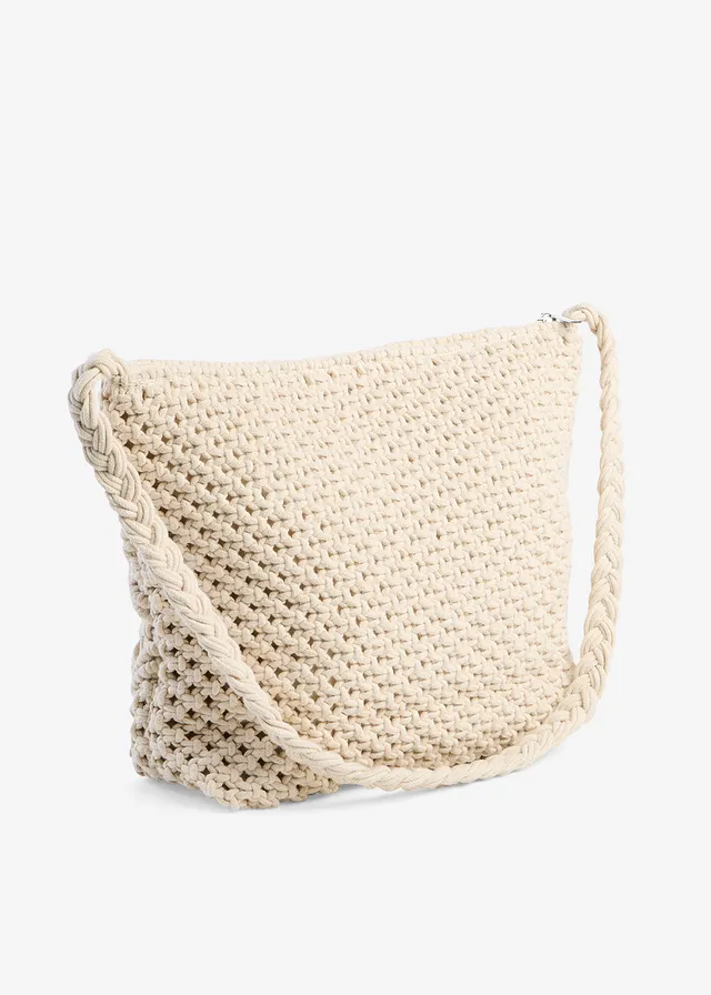 Geantă de umăr din macrame