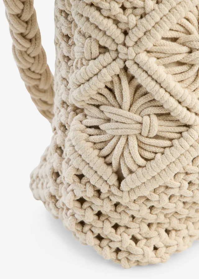 Sac à bandoulière en macramé • beige naturel • product-page.page-title-suffix