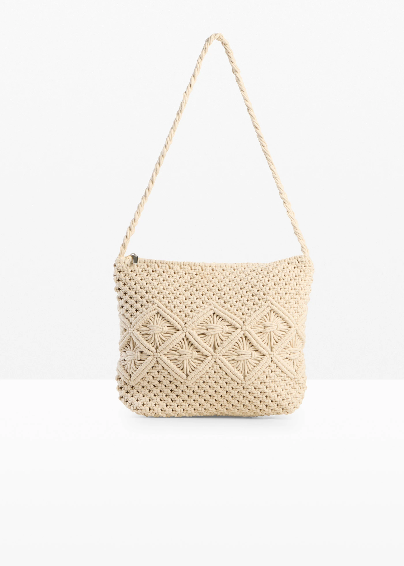 Sac à bandoulière en macramé • beige naturel • Boutique bonprix