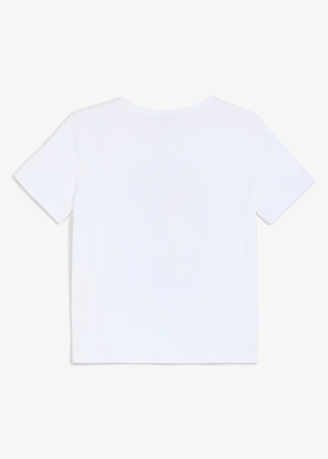 Duitsland-T-shirt van 100% biologisch katoen, Kleur: wit met print
