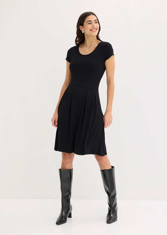 Robe en jersey viscose • noir • product-page.page-title-suffix