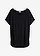 T-shirt doux en viscose extensible, Couleur: noir