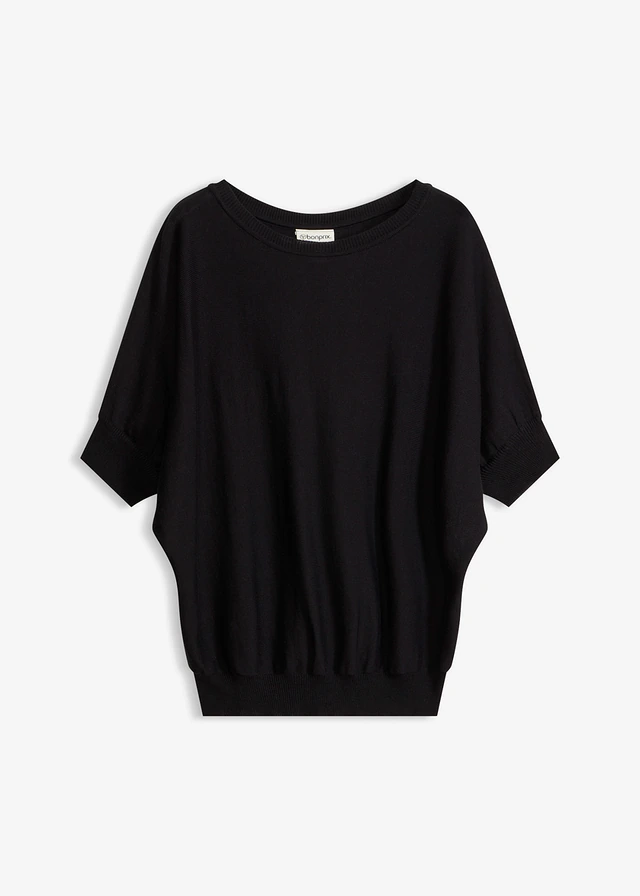Pull en fine maille de coton mélangé