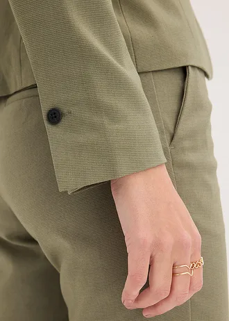 Blazer à poches passepoilées, petite stature • olive • Boutique bonprix