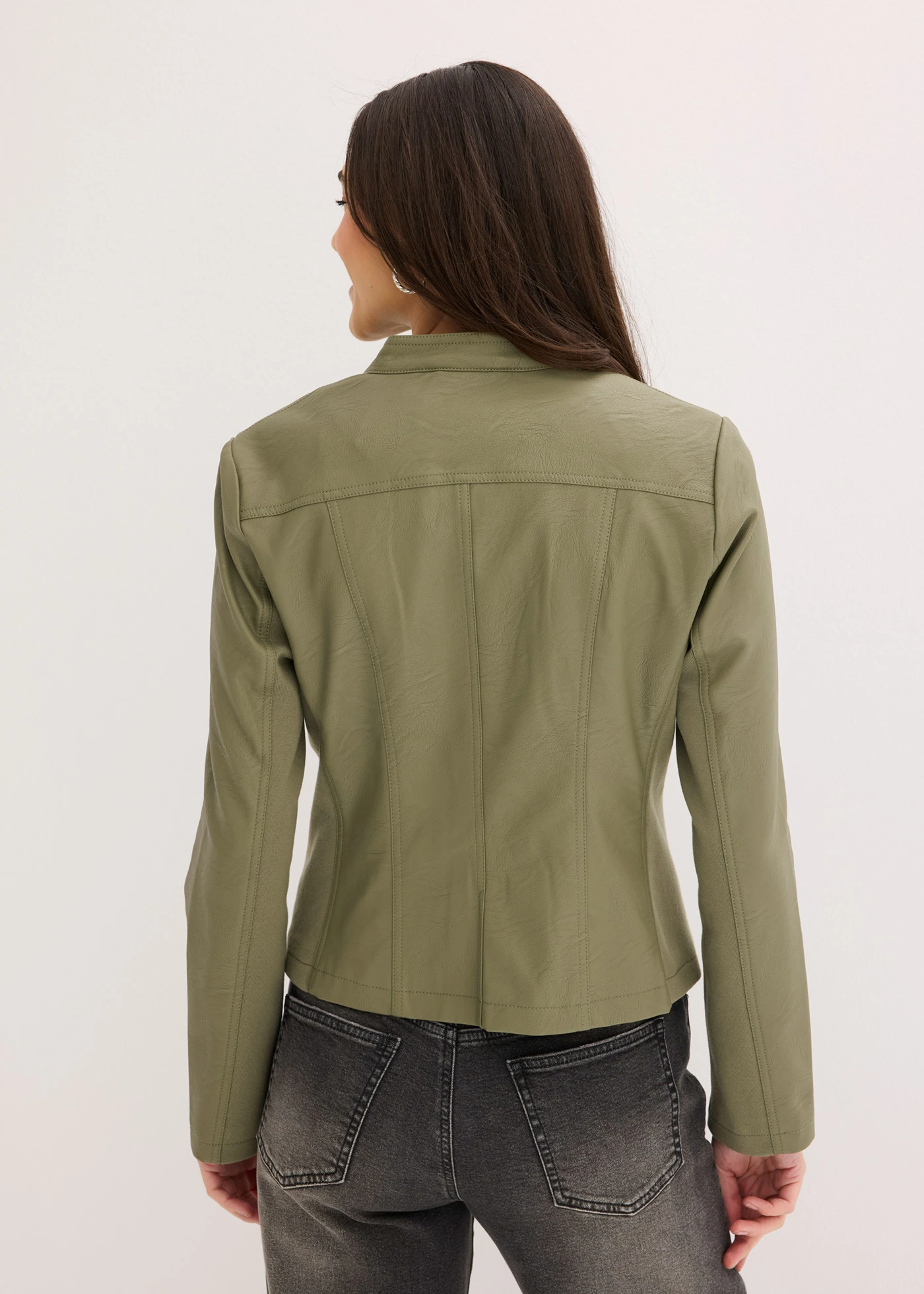 Veste enduite en viscose • olive • Boutique bonprix