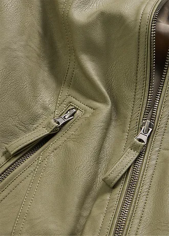 Veste enduite en viscose • olive • Boutique bonprix