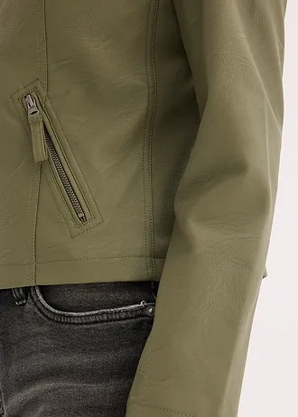 Veste enduite en viscose • olive • Boutique bonprix