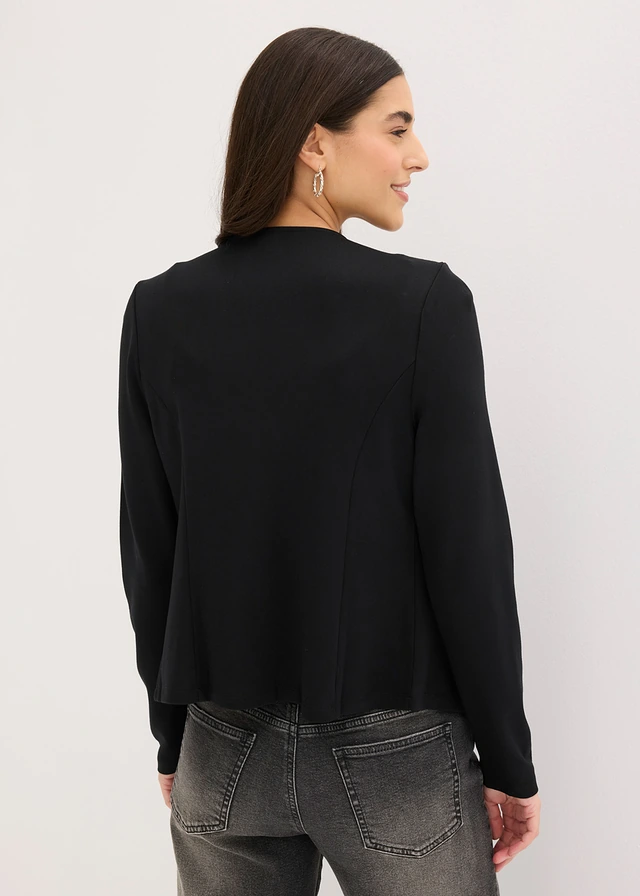 Blazer en jersey, Couleur: noir
