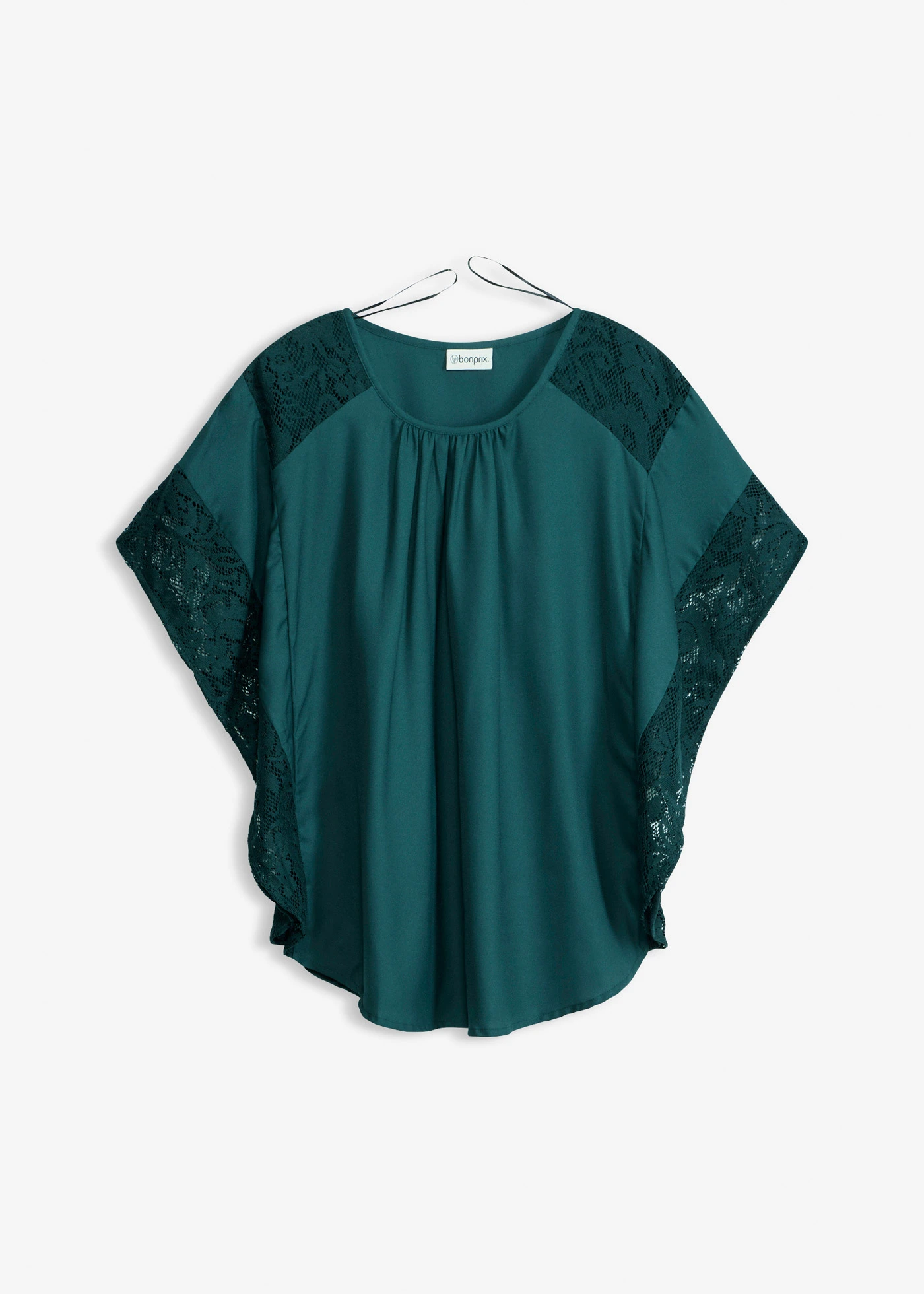 Blouse avec applications • vert profond • Boutique bonprix