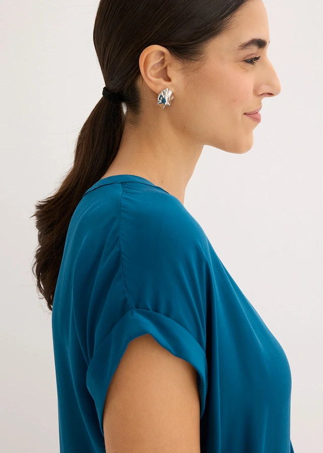 Blouse 100% viscose • bleu pétrole • product-page.page-title-suffix