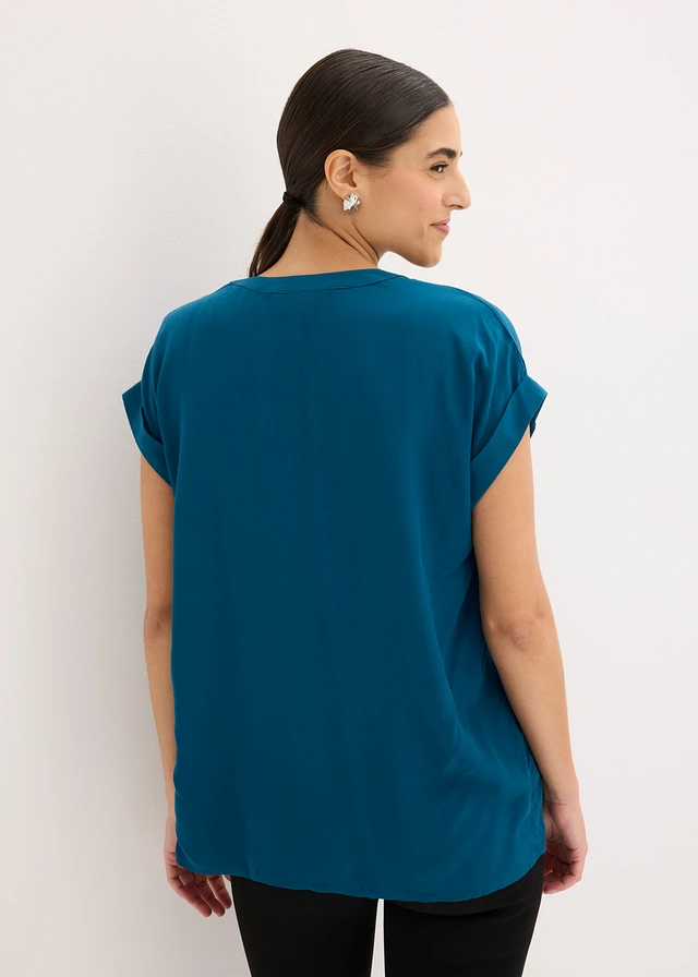 Blouse 100% viscose • bleu pétrole • product-page.page-title-suffix