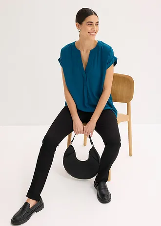 Tuniek van viscose • blauwpetrol • bonprix online shop