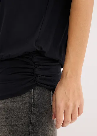 T-shirt doux en viscose extensible • noir • Boutique bonprix