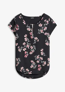 Bluză oversize, din amestec de bumbac