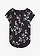 T-shirt oversize en coton extensible, Couleur: noir-rose floral