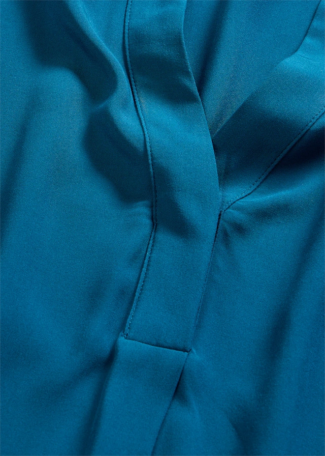 Blouse 100% viscose • bleu pétrole • product-page.page-title-suffix